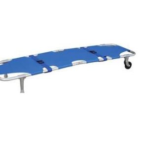 CAMILLA PLEGABLE DE ALUMINIO CON RUEDAS, ESTABILIZADORES Y CUBIERTA DE CUERO RESISTENTE AL AGUA XIE-YXH-1A1 