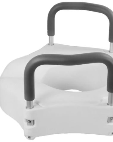 Asiento Elevado para Inodoro AWC05 Con Reposabrazos y Fijación Segura